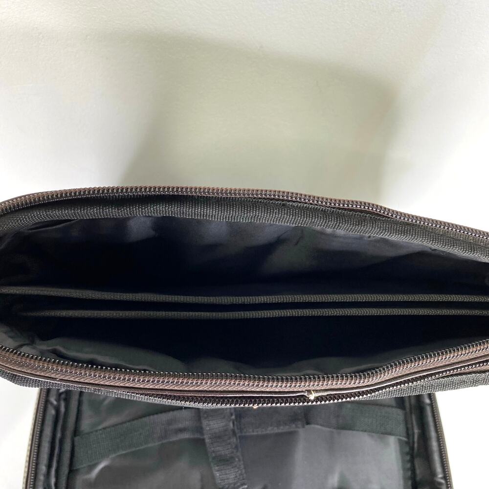 Maroon Leather Laptop Bag Vintage Latico Briefcase Travel File Organize Business - Picture 11 of 12